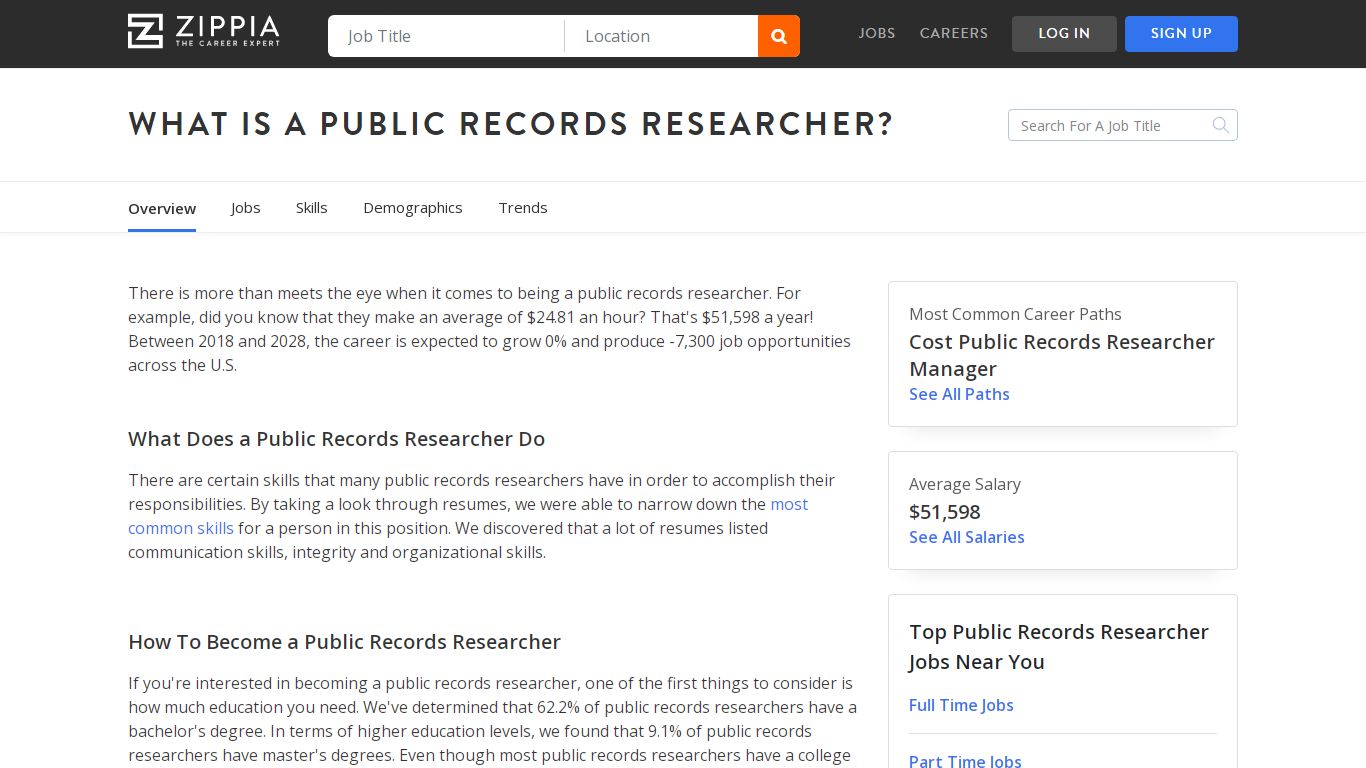 How to Become a Public Records Researcher - Zippia